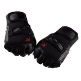Furaha Finds high quality leather gym gloves with adjustable wrist straps padded for comfort grip and wrist support during workouts
