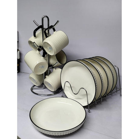 6 Mugs 8" Dinner Plates Set- Furaha Finds Kenya