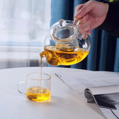 High Quality Borosilicate 800ml Capacity Heat-Resistant Glass Tea Pot| Designed for High Temperatures- Furaha Finds Kenya