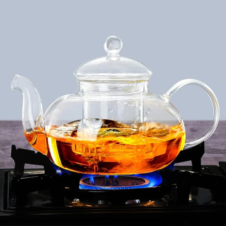 High Quality Borosilicate 800ml Capacity Heat-Resistant Glass Tea Pot| Designed for High Temperatures- Furaha Finds Kenya