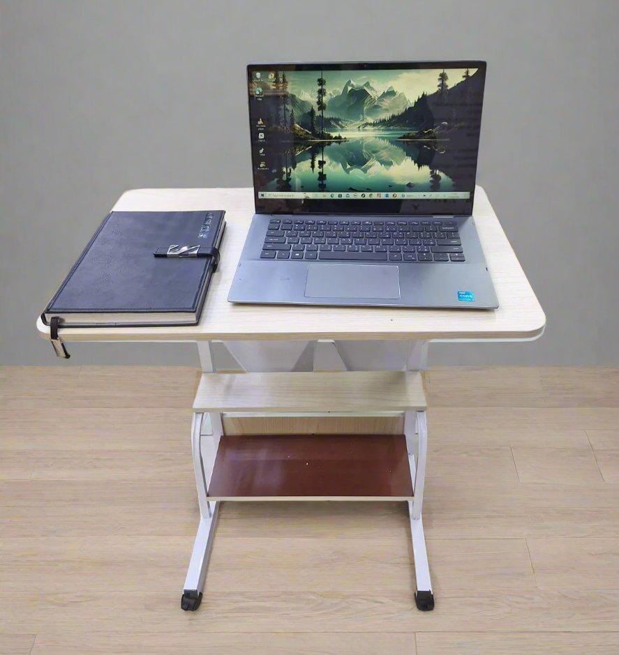 Furaha Finds Adjustable Laptop Table with Wheels Heavy duty, 50 kg load capacity, height adjustable, and available in multiple colors for home and office use.