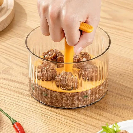 Translucent Meatball Maker | Orange & White- Furaha Finds Kenya