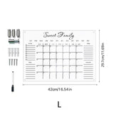 42cm x 29.7cm Multipurpose Durable Acrylic Notes Board, Meal Planner Erasable & Stylish  Easily Mountable Offices Kitchen  Workspaces