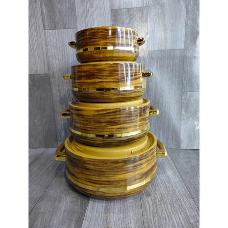 4 Piece Gold Plated Hot Pots Set | 1.0 Liter, 1.5 Liters, 2.5 Liters, 3.5 Liters | Ideal For Family Dinners, Parties, & Special Occasions- Furaha Finds Kenya