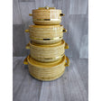 4 Piece Gold Plated Hot Pots Set | 1.0 Liter, 1.5 Liters, 2.5 Liters, 3.5 Liters | Ideal For Family Dinners, Parties, & Special Occasions- Furaha Finds Kenya