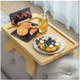 Bamboo Seat Arm Organizer Tray.- Furaha Finds Kenya