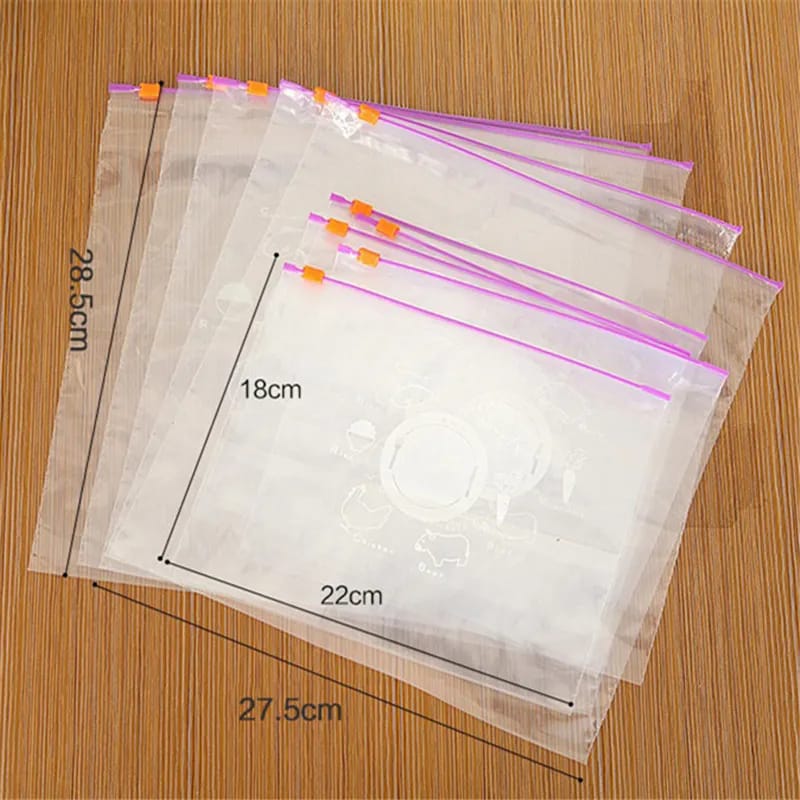 Reusable 2kg Ziplock Food Storage Bags | Freezing & Heating, Vacuum Sealed (20pc Set)