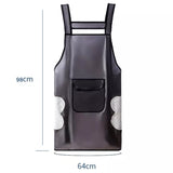 Waterproof Transparent Kitchen Apron Oil Resistant, Wipeable Apron with Pockets for Men & Women, 64x98cm- Furaha Finds Kenya