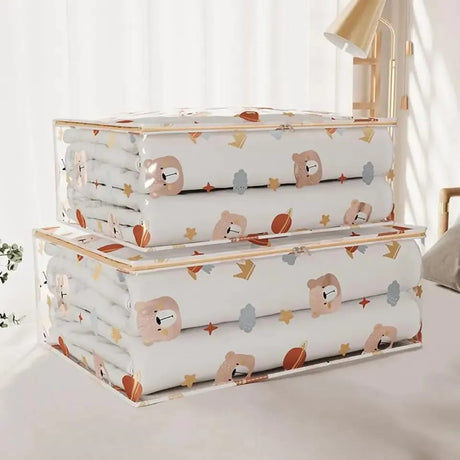 Space Saving Storage Bag Durable and Waterproof Quilt Storage Bag, Dustproof Clothes Organizer for Home and Bedroom (X Large, Large, Medium)- Furaha Finds Kenya