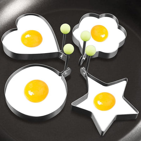 High Quality Stainless Steel Fried Egg Shaper Pancake Mould | Omelette Mold & Cooking Tools for Perfect Eggs and Pancakes- Furaha Finds Kenya