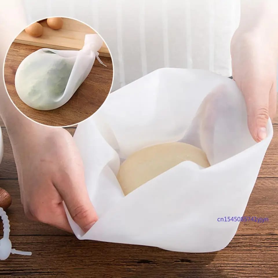 Medium Food Grade Silicone Dough Kneading Bag | Flour & Dough Mixer for Bread, Pastry, and Pizza | Bakeware
