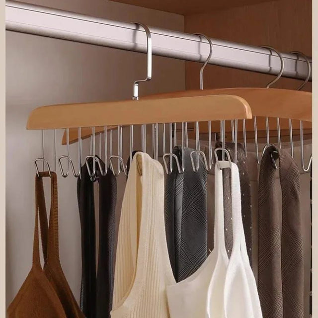 Furaha Finds Wooden Plank Multipurpose 8 Hook Hanger | Wall Mounted Organizer for Coats, Hats, Bags, and Keys