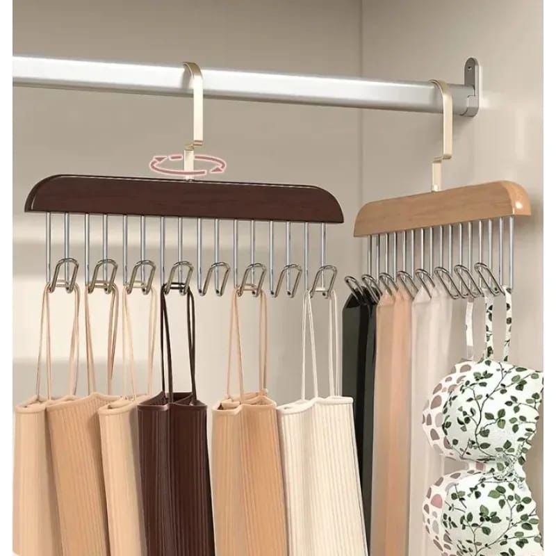Furaha Finds Wooden Plank Multipurpose 8 Hook Hanger  Wall Mounted Organizer for Coats, Hats, Bags, and Keys