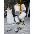 14 Piece Beautiful Tea Set | Elegant Flask, Cups, Sugar Dish & Gold Spoons- Furaha Finds Kenya