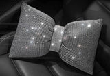 Furaha Finds Universal Luxury Rhinestone Diamond Bowknot Car Headrest Neck Pillow