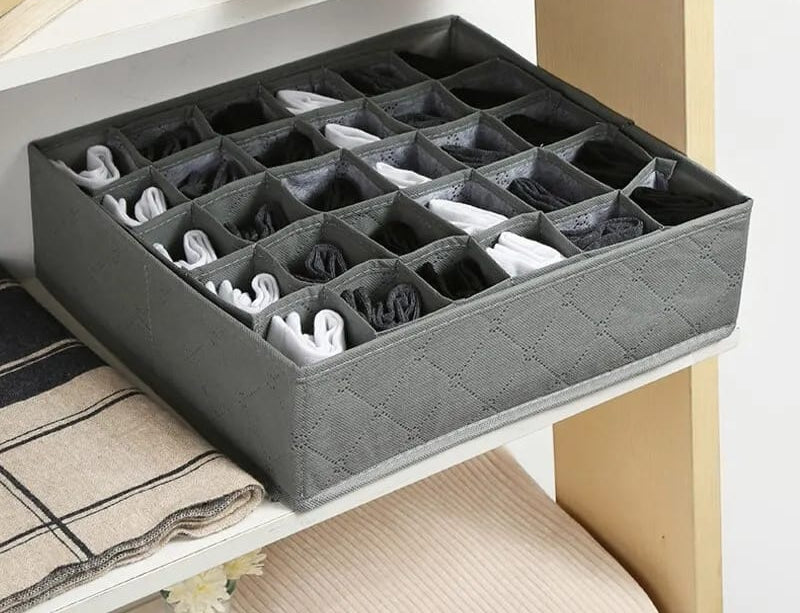 Furaha Finds 30-Grid Innerwear Storage Organizer 