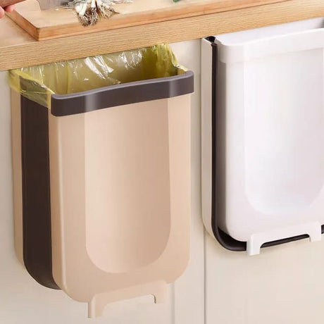 Foldable Hanging Trash Bin for Kitchen, Bathroom, Car & Office | 25x15x29cm- Furaha Finds Kenya