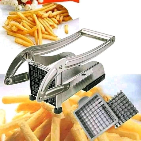 Multipurpose Stainless Steel Chips Cutter with Suction Pad– Heavy Duty Potato Slicer for Perfect Fries | Vegetable- Furaha Finds Kenya