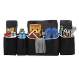 Car Trunk Organizer Adjustable Back Seat Hanging Storage Box Foldable Multi Use High Capacity (90cm x 25cm x 12cm)
