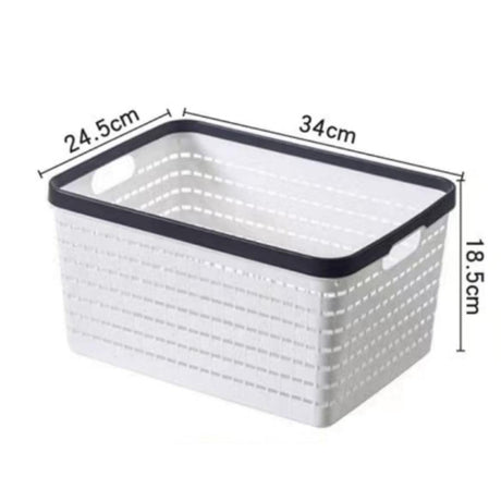 Large Size Storage Baskets, Woven Plastic Storage Baskets, Large Knit Organizer Bins, Breathable Storage Baskets