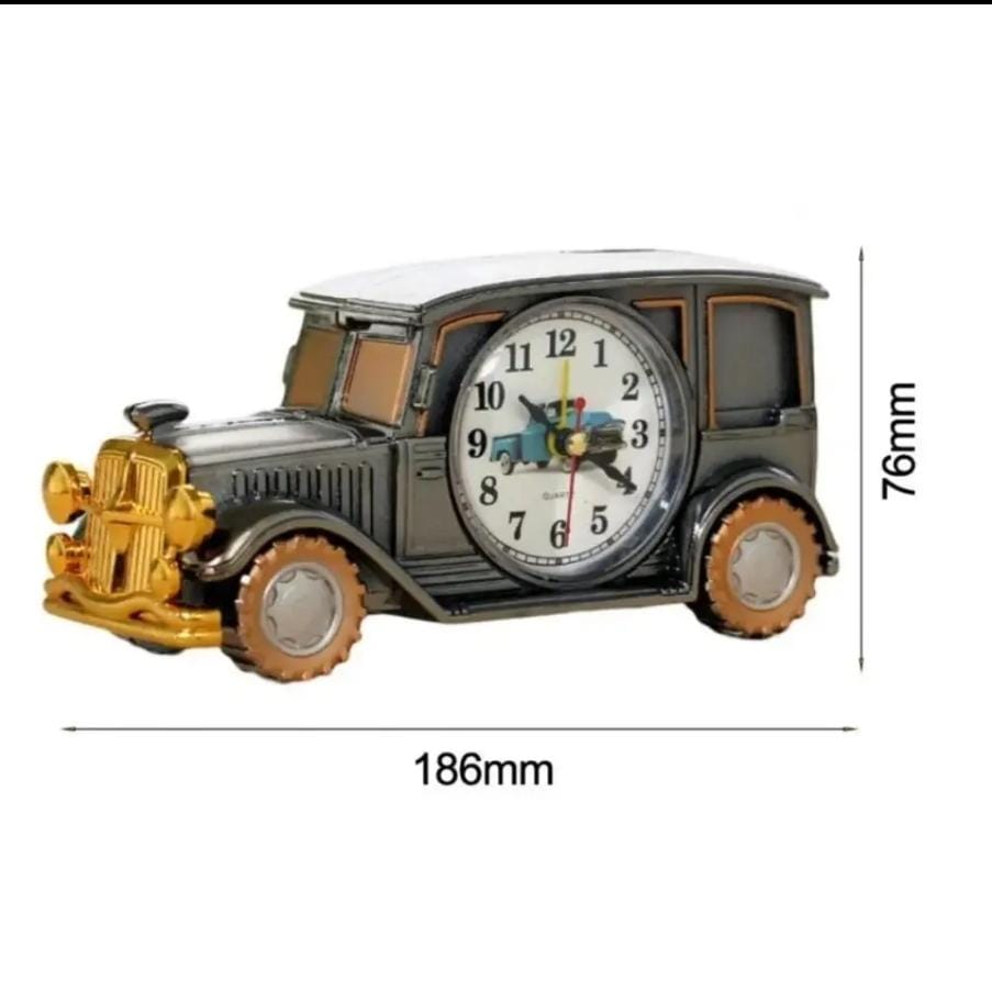Retro Vintage Car Alarm Clock Classic Decorative Alarm Clock for Home, Office, and Bedroom