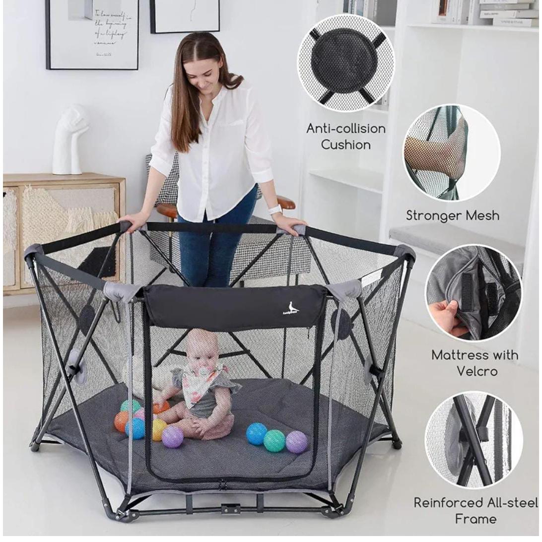 Foldable Portable Baby Playpen for Babies and Toddlers