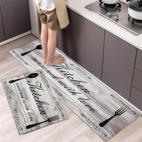 Kitchen Anti Slip Mats Durable and Comfortable Floor Protection, Large 120x40cm & Medium 60x40cm- Furaha Finds Kenya
