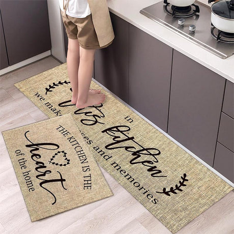 Kitchen Anti Slip Mats Durable and Comfortable Floor Protection, Large 120x40cm & Medium 60x40cm- Furaha Finds Kenya