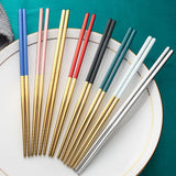 6 Pairs Stainless Steel Chopsticks.- Furaha Finds Kenya