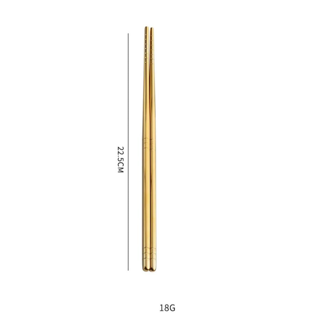 6 Pairs Stainless Steel Chopsticks.- Furaha Finds Kenya