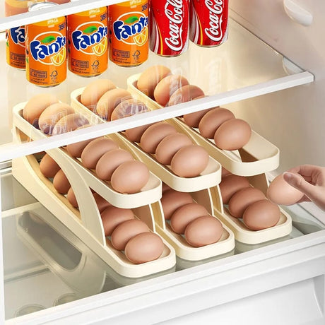 Space Saving Egg Dispenser Holds Up to 14 Eggs, Durable Egg Holder for Kitchen Organization.- Furaha Finds Kenya