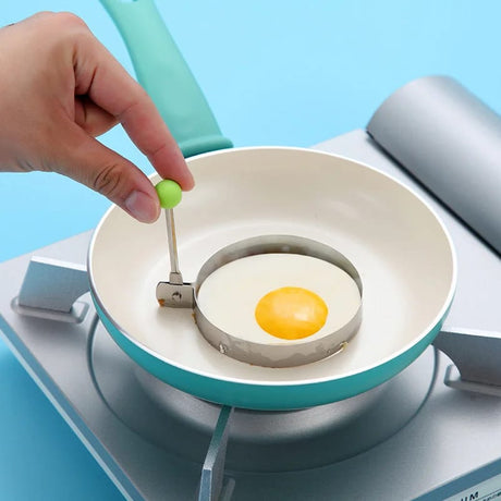 High Quality Stainless Steel Fried Egg Shaper Pancake Mould | Omelette Mold & Cooking Tools for Perfect Eggs and Pancakes- Furaha Finds Kenya