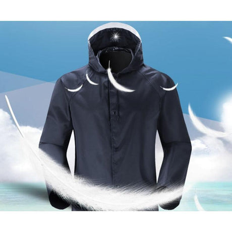 High Quality Adult Raincoat with Cap Unisex, 110cm Length, Fits Up to 120kgs