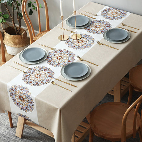 Nordic Style PVC Table Cloth | Elegant & Functional- Furaha Finds Kenya