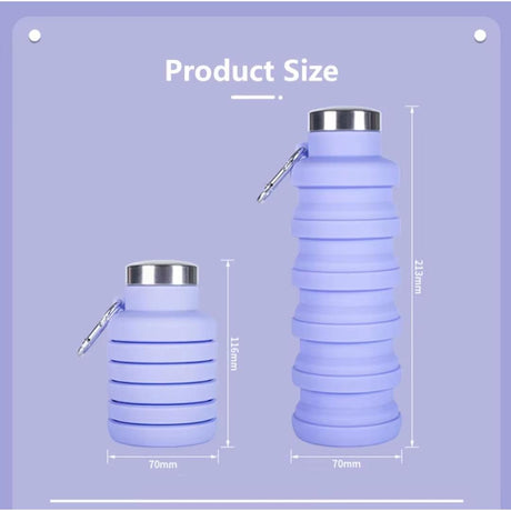 Collapsible Silicone Water Bottle- Furaha Finds Kenya
