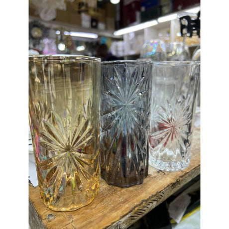 Set of 6 Quality Heavy Water Glasses Durable and Stylish Drinking Glasses for Everyday Use- Furaha Finds Kenya