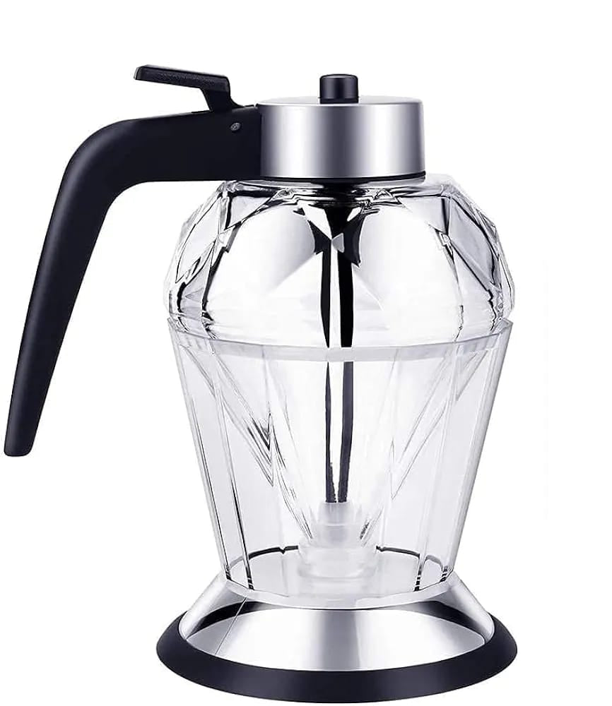Furaha Finds Exquisite Diamond Glass Honey/Oil Dispenser 