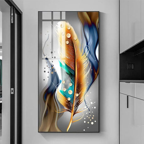 Crystal Porcelain Decorative Painting Elegant Wall Art for Office Bedroom Kitchen & Living Room (40x80cm)- Furaha Finds Kenya