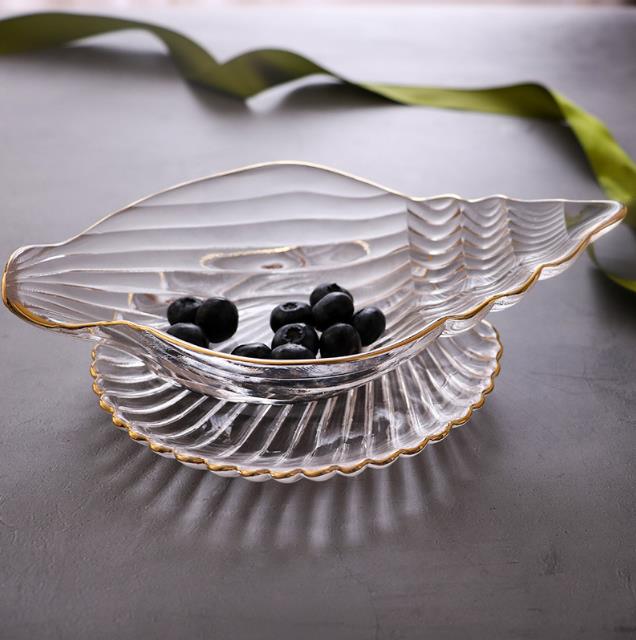 Creative Phnom Penh Ocean Series Transparent Glass Plate Set- Furaha Finds Kenya