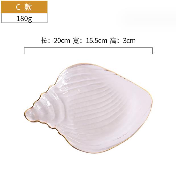 Creative Phnom Penh Ocean Series Transparent Glass Plate Set- Furaha Finds Kenya