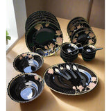 33-Piece Elegant Dinner Set Perfect for Family & Formal Dining with Plates, Bowls, Serving Bowls, and Spoons- Furaha Finds Kenya