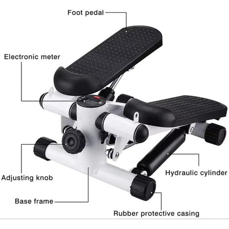 High-Quality Mini Stepper with Resistance Bands – LCD Monitor, Adjustable Height, Slip-Resistant Foot Plates- Furaha Finds Kenya
