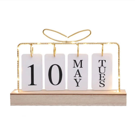 Stylish Desktop Calendar with Light