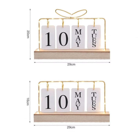 Stylish Desktop Calendar with Light