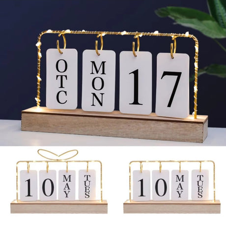 Stylish Desktop Calendar with Light