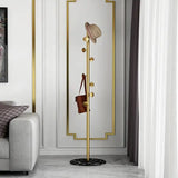 Furaha Finds Marble Base Luxury Coat Rack  Floor standing multifunctional clothes & hat hanger with heavy duty metal frame, available in black, white, and gold.