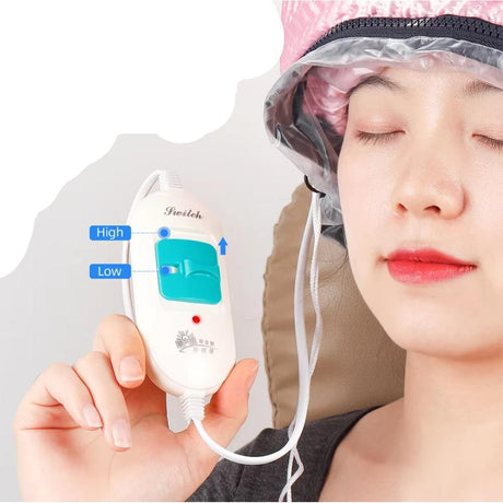 Hair Steamer Cap Restocked 3 Level Temperature Control Waterproof & Portable Design (Pink, Red)- Furaha Finds Kenya