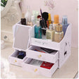 Wooden Makeup Organizer Drawer with Mirror Large Capacity Beauty Storage- Furaha Finds Kenya