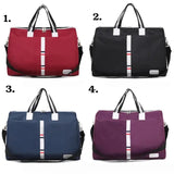 Travel Duffle Bag |Compact & Lightweight Oxford Duffel, 42x28x20cm, Available in Wine Red, Black, Navy Blue, and Purple- Furaha Finds Kenya