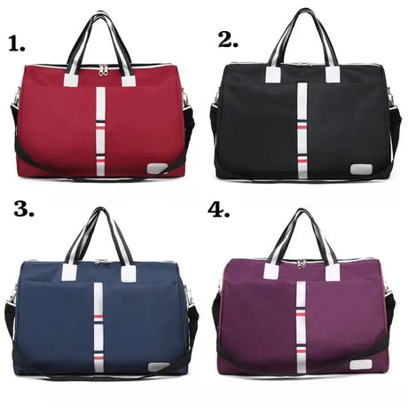 Travel Duffle Bag |Compact & Lightweight Oxford Duffel, 42x28x20cm, Available in Wine Red, Black, Navy Blue, and Purple- Furaha Finds Kenya
